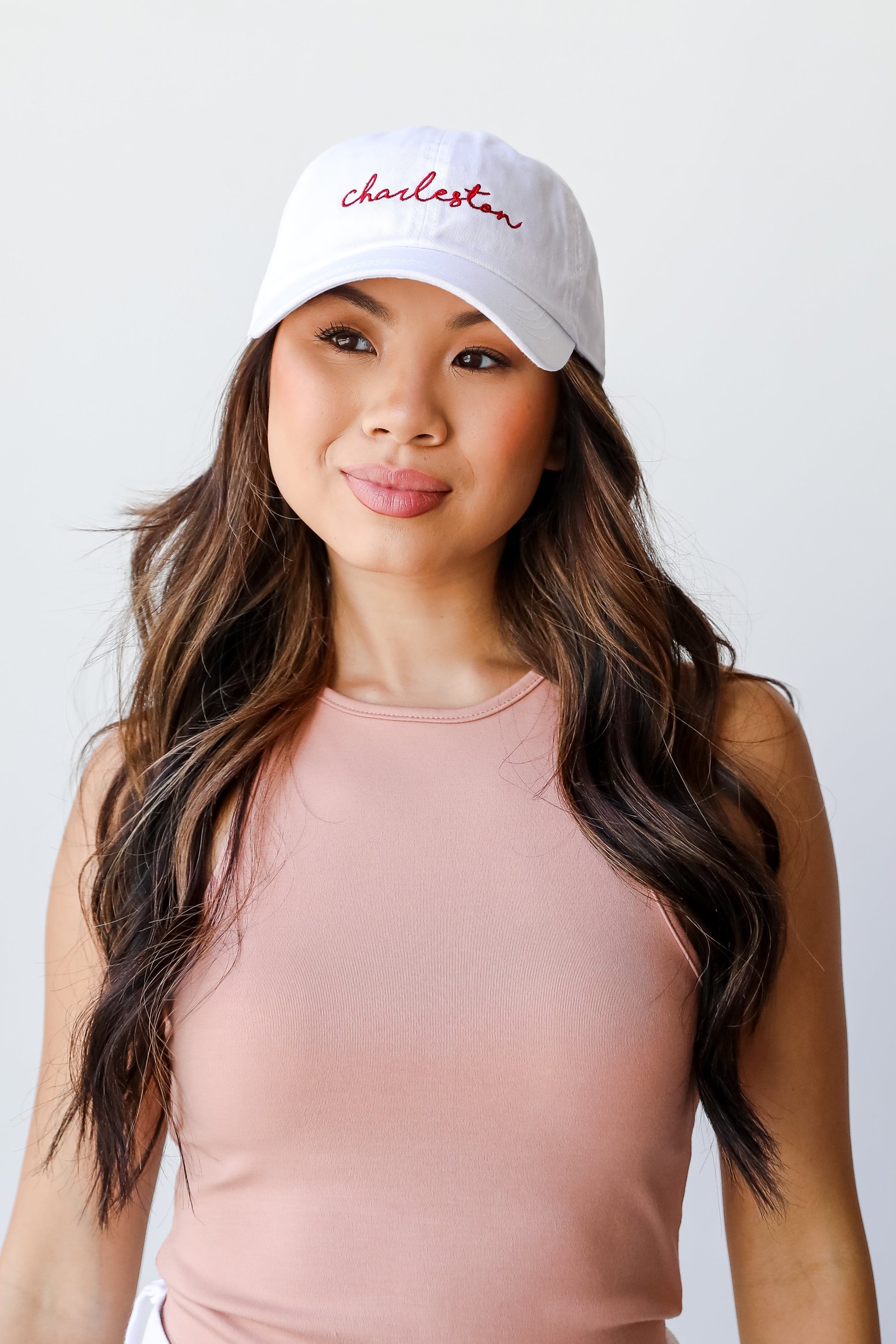 Charleston Script Embroidered Hat GG4