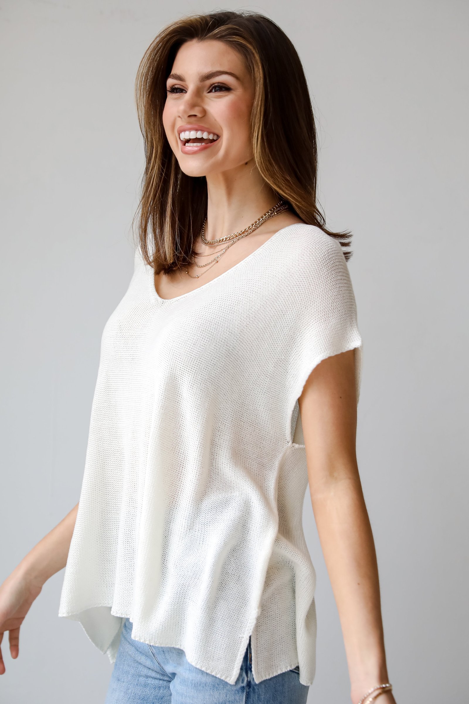 Eliza Lightweight Knit Top GG12