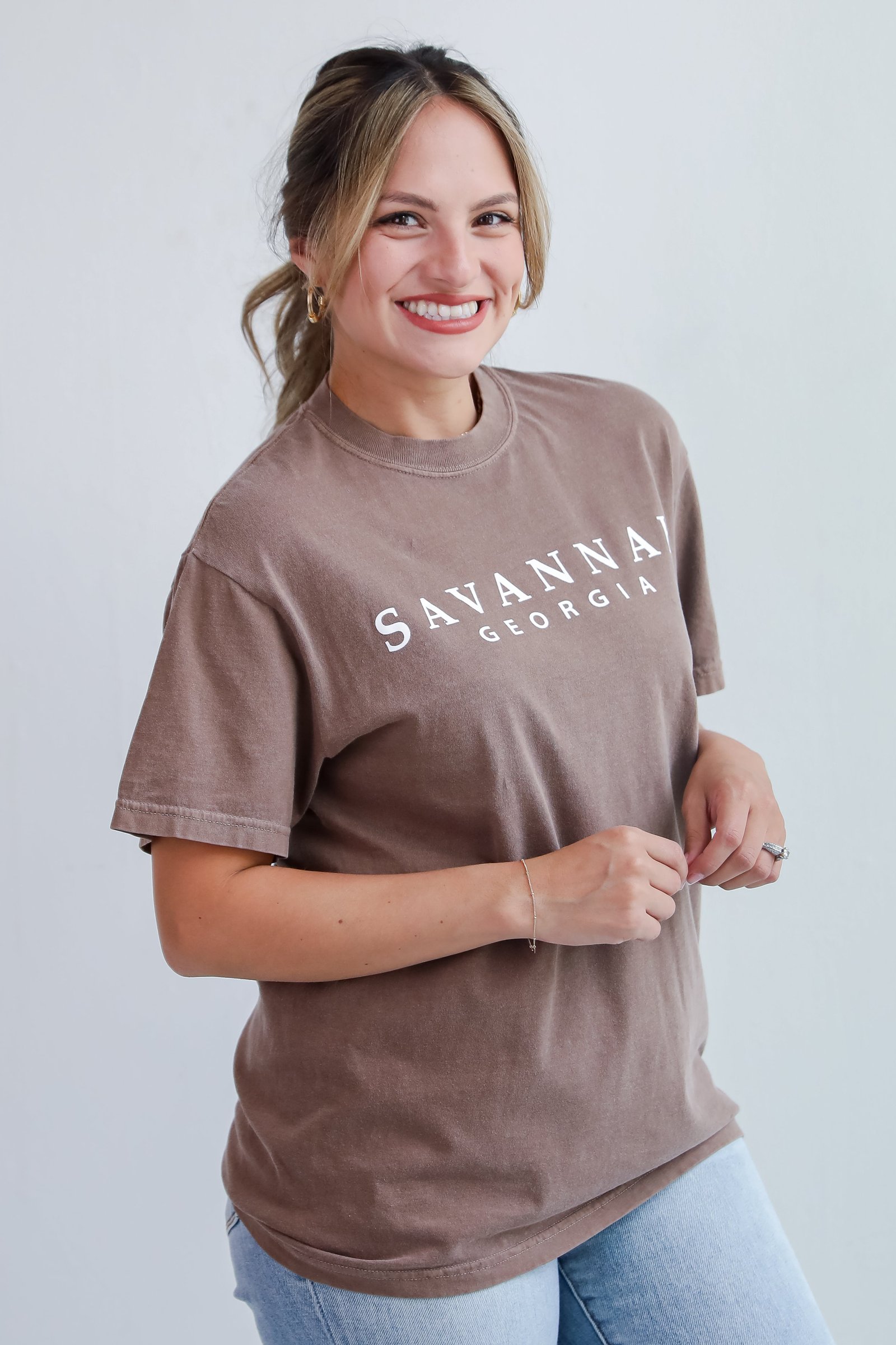 Brown Savannah Georgia Graphic Tee EO13